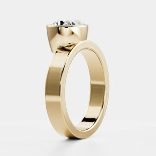 Oval Three Stone Lab Grown Diamond Engagement Ring