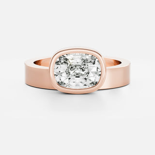 Oval Three Stone Lab Grown Diamond Engagement Ring
