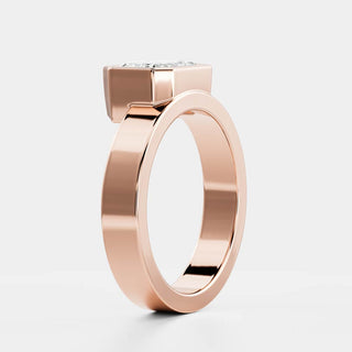 Oval Three Stone Lab Grown Diamond Engagement Ring