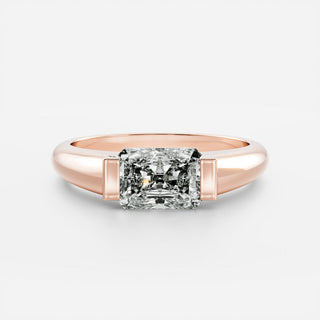 Oval Three Stone Lab Grown Diamond Engagement Ring