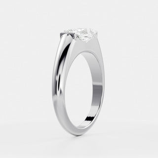 Oval Three Stone Lab Grown Diamond Engagement Ring