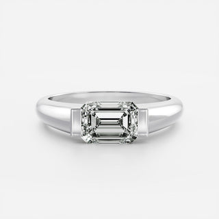 Oval Three Stone Lab Grown Diamond Engagement Ring