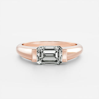 Oval Three Stone Lab Grown Diamond Engagement Ring