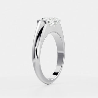 Oval Three Stone Lab Grown Diamond Engagement Ring