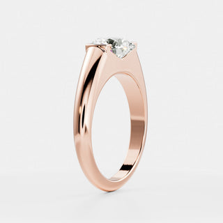 Oval Three Stone Lab Grown Diamond Engagement Ring