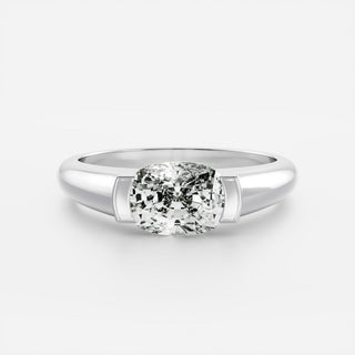 Oval Three Stone Lab Grown Diamond Engagement Ring