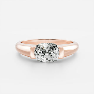 Oval Three Stone Lab Grown Diamond Engagement Ring