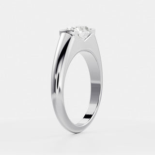 Oval Three Stone Lab Grown Diamond Engagement Ring
