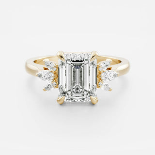 Oval Three Stone Lab Grown Diamond Engagement Ring