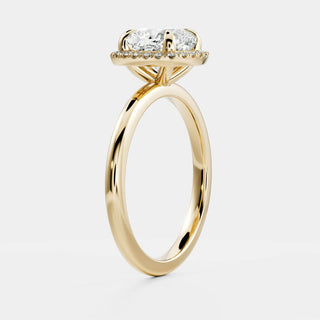 Oval Three Stone Lab Grown Diamond Engagement Ring