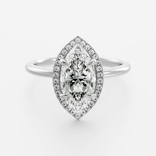 Oval Three Stone Lab Grown Diamond Engagement Ring