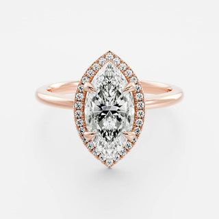 Oval Three Stone Lab Grown Diamond Engagement Ring