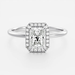 Oval Three Stone Lab Grown Diamond Engagement Ring