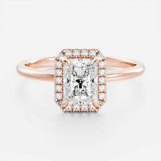 Oval Three Stone Lab Grown Diamond Engagement Ring