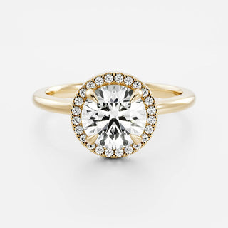 Oval Three Stone Lab Grown Diamond Engagement Ring