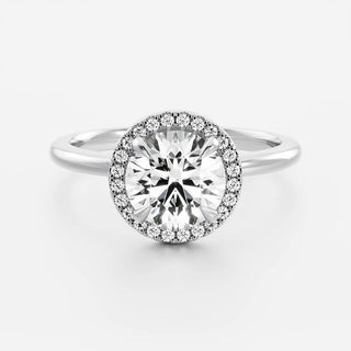 Oval Three Stone Lab Grown Diamond Engagement Ring