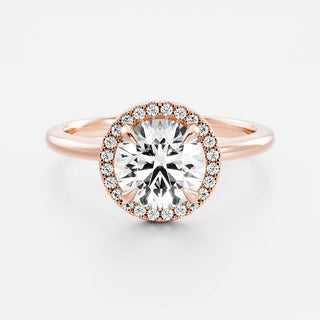 Oval Three Stone Lab Grown Diamond Engagement Ring