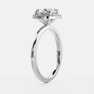 Oval Three Stone Lab Grown Diamond Engagement Ring