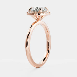 Oval Three Stone Lab Grown Diamond Engagement Ring