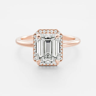 Oval Three Stone Lab Grown Diamond Engagement Ring