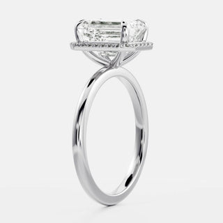 Oval Three Stone Lab Grown Diamond Engagement Ring
