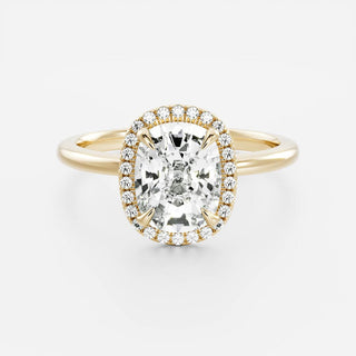 Oval Three Stone Lab Grown Diamond Engagement Ring