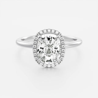 Oval Three Stone Lab Grown Diamond Engagement Ring