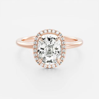 Oval Three Stone Lab Grown Diamond Engagement Ring