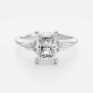 Oval Three Stone Lab Grown Diamond Engagement Ring