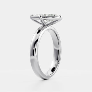 Oval Three Stone Lab Grown Diamond Engagement Ring