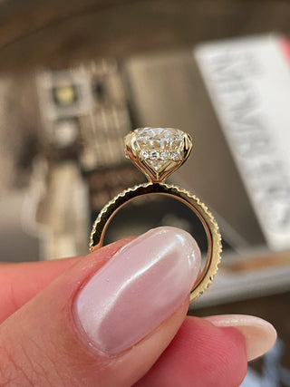 Marquise Solitaire With Tulip Prongs Lab Grown Diamond Engagement Ring