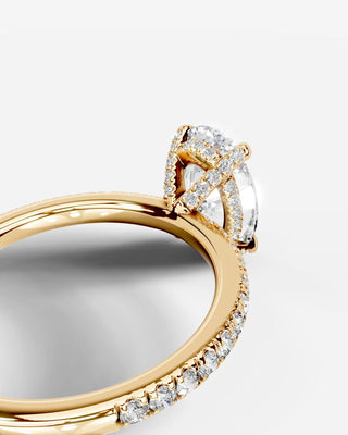 Marquise Solitaire With Tulip Prongs Lab Grown Diamond Engagement Ring