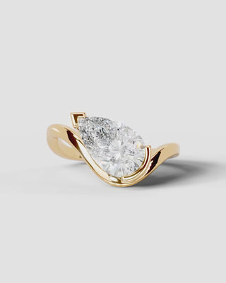 Marquise Solitaire With Tulip Prongs Lab Grown Diamond Engagement Ring