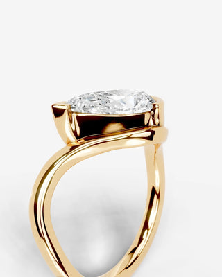 Marquise Solitaire With Tulip Prongs Lab Grown Diamond Engagement Ring