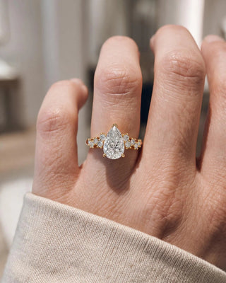 Marquise Solitaire With Tulip Prongs Lab Grown Diamond Engagement Ring