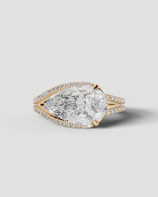 Marquise Solitaire With Tulip Prongs Lab Grown Diamond Engagement Ring