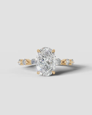Marquise Solitaire With Tulip Prongs Lab Grown Diamond Engagement Ring