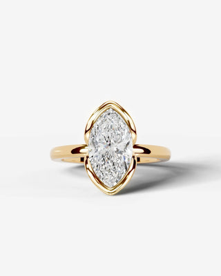 Marquise Solitaire With Tulip Prongs Lab Grown Diamond Engagement Ring