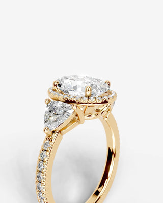 Marquise Solitaire With Tulip Prongs Lab Grown Diamond Engagement Ring