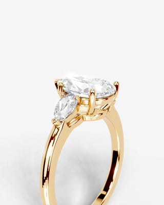 Marquise Solitaire With Tulip Prongs Lab Grown Diamond Engagement Ring