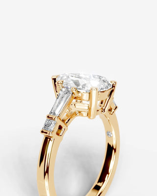 Marquise Solitaire With Tulip Prongs Lab Grown Diamond Engagement Ring