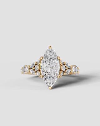 Marquise Solitaire With Tulip Prongs Lab Grown Diamond Engagement Ring