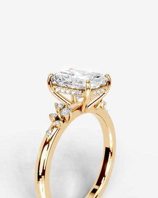 Marquise Solitaire With Tulip Prongs Lab Grown Diamond Engagement Ring