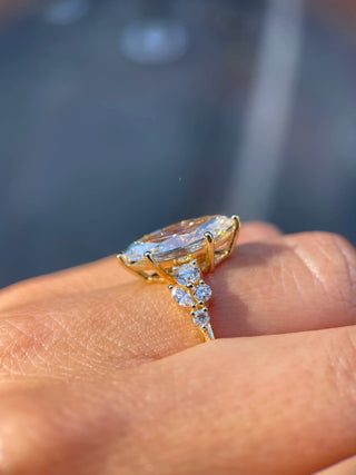 Marquise Solitaire With Tulip Prongs Lab Grown Diamond Engagement Ring