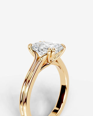 Marquise Solitaire With Tulip Prongs Lab Grown Diamond Engagement Ring