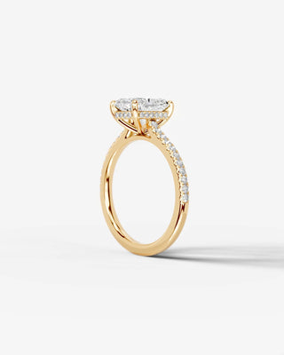 Marquise Solitaire With Tulip Prongs Lab Grown Diamond Engagement Ring