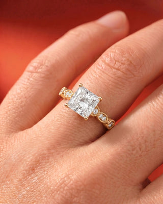Marquise Solitaire With Tulip Prongs Lab Grown Diamond Engagement Ring