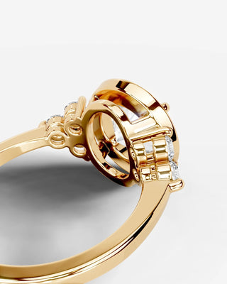 Marquise Solitaire With Tulip Prongs Lab Grown Diamond Engagement Ring