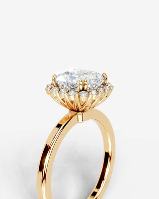 Marquise Solitaire With Tulip Prongs Lab Grown Diamond Engagement Ring