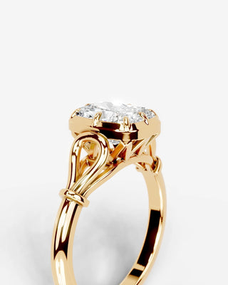 Marquise Solitaire With Tulip Prongs Lab Grown Diamond Engagement Ring